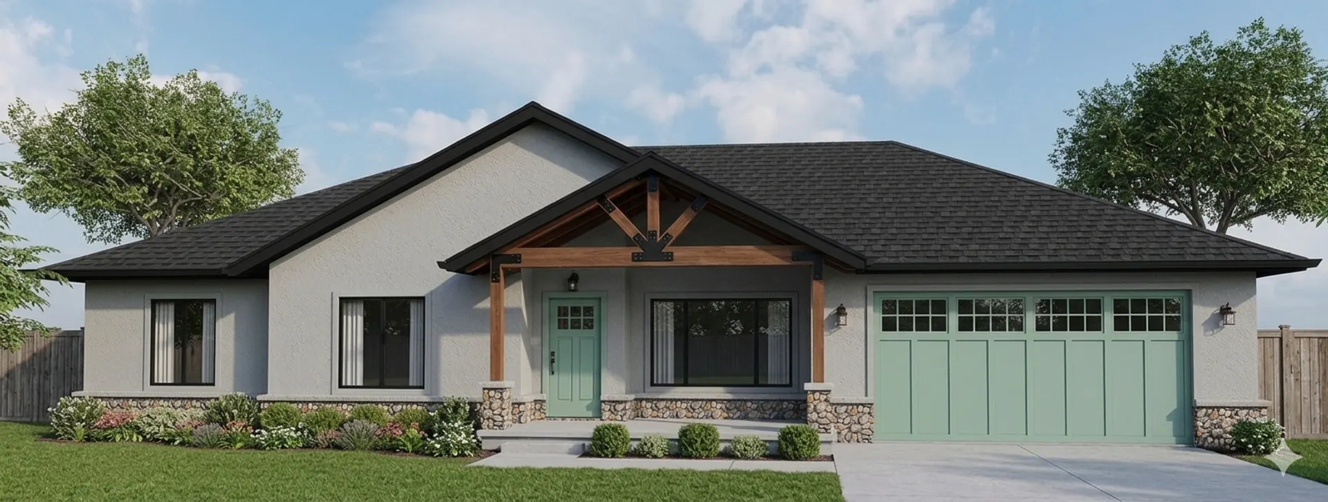 Falcons View Residence — completed custom home in Paradise, California by One Source Builders